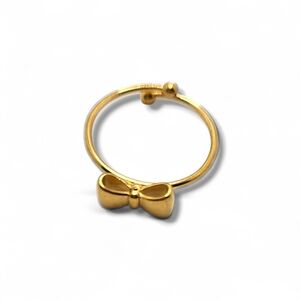 Elegant Gold Bow Ring
